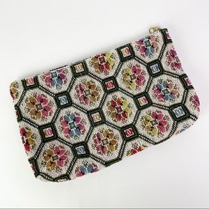 Vintage Cottagecore Makeup Bag Pouch Floral Grandmacore Pencil Bag Needlework